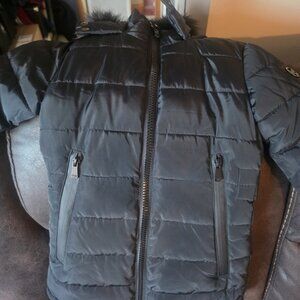 Childs Fur-Lined Hooded Kensie Girl Winter Jacket Size 4